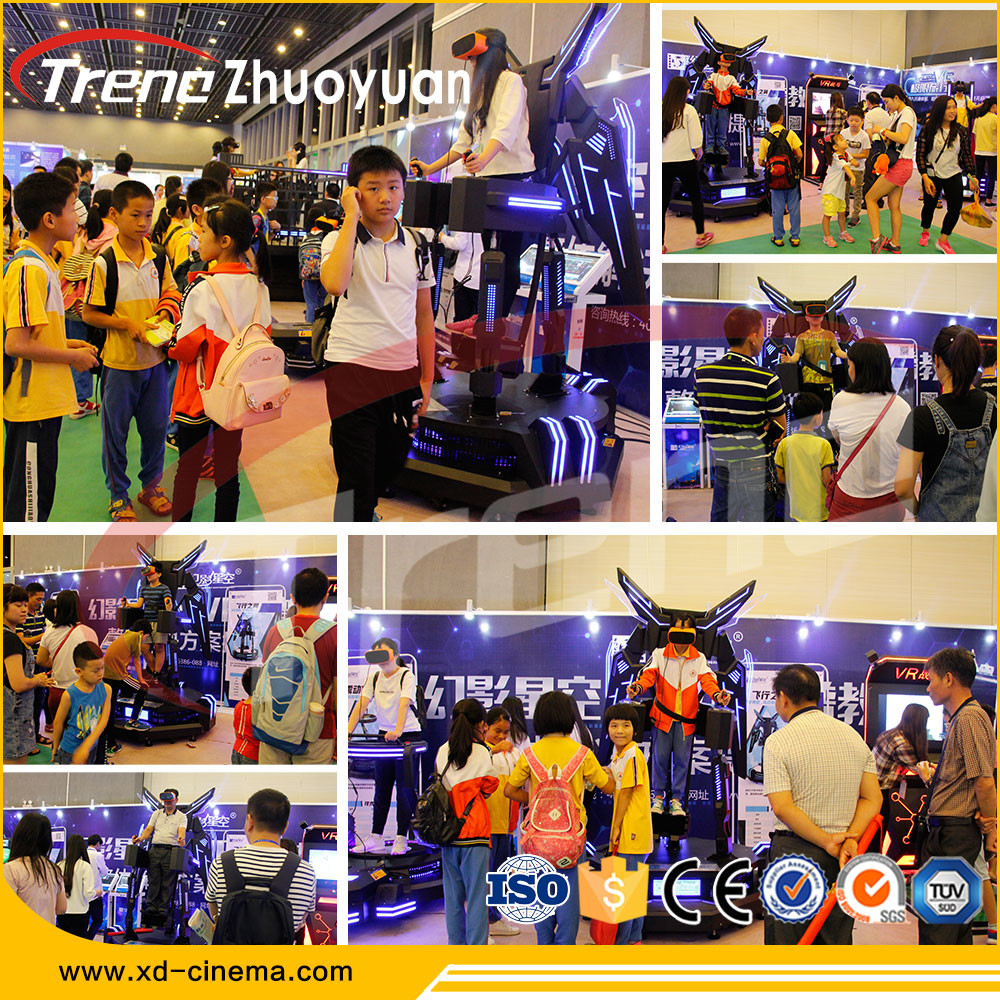 0.5KW 9D VR Cinema Eagle Flight Simulator With Interactice Games And Shooting