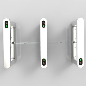 Buy cheap Security Swing Barrier Turnstile Full Height Retractable Flap Barrier from wholesalers