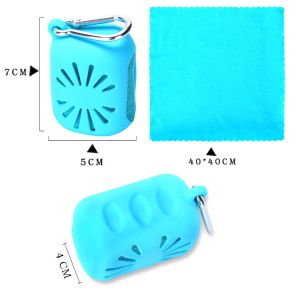 Buy cheap Antibacterial Microfiber Quick Dry Towel with Silicone Cap from wholesalers