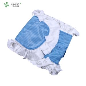 Buy cheap 90*17cm Industrial cleanroom microfiber esd antistatic flat cleaning mops from wholesalers