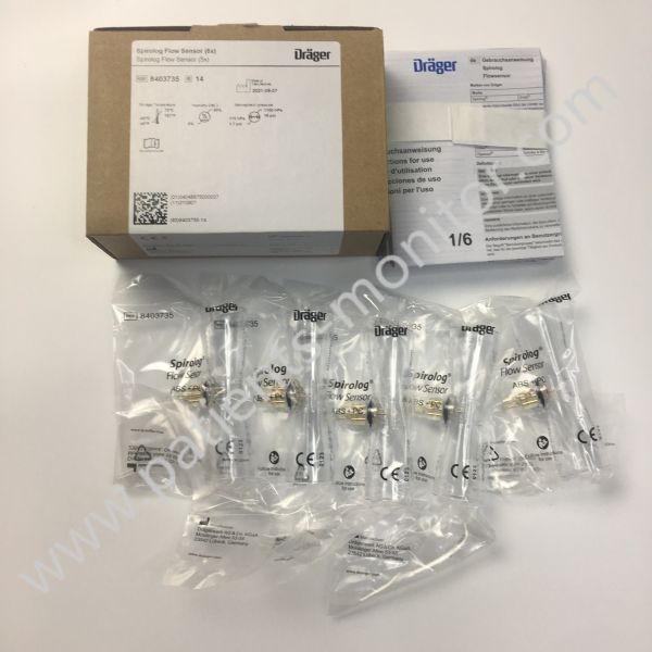 Drager 8403735 Spirolog Flow Sensor 5X Adult New Original Medical Accessories