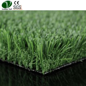 Three Colors Synthetic Playground Turf / 14 Stitch 30mm Artificial Grass
