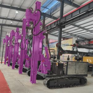 Hydraulic Screw Pile Driver Solar Piling Machinery Vibratory Pile Driver Machine