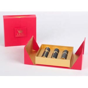 SGS CMYK Skincare Packaging Boxes , 100PCS Perfume Bottle Packaging Box
