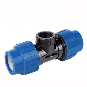 Buy cheap QX Multiple Color PP Compression Fittings for Irrigation 45deg Angle Pipe Connector Tee from wholesalers