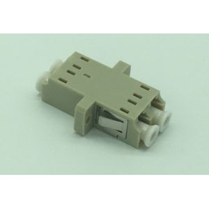 Buy cheap LC fiber opitc adapter duplex multimode beige with window from wholesalers
