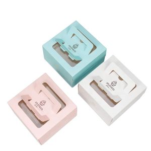 Buy cheap Printing Cardboard Personalized Cake Boxes Transparent Window from wholesalers