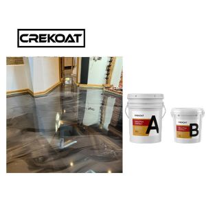 Buy cheap Metallic Epoxy Resin Floor Coating Solvent Less Fast Curing from wholesalers