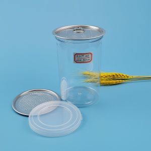 Buy cheap 0.6l Transparent 43G Plastic Nuts Easy Open Food Can from wholesalers