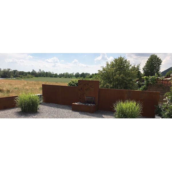 Water Feature with Laser Cutting Screen Panel