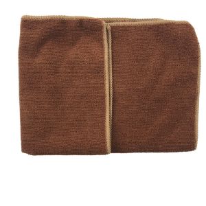 Buy cheap Warp Knitting Brown Microfiber Fabric 40x40 Piped 80% Polyester from wholesalers