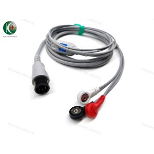 Buy cheap Compatible Mindray 6Pin ECG 5leads Snap AHA from wholesalers