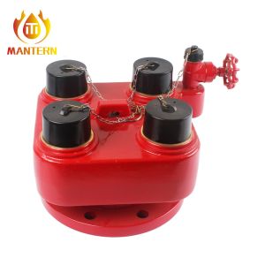 Buy cheap 4 X 2.5 BS336 Fire Fighting Equipment 4 Ways Breeching Inlet Valve Water Divider from wholesalers