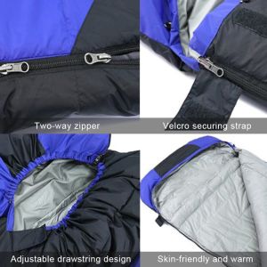 Rectangular Down Camping Sleeping Bags Lightweight Warmest Sleeping Bag