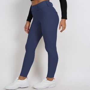 Buy cheap Navy Grip Riding Gear Legging Equestrian Breeches With Pocket from wholesalers