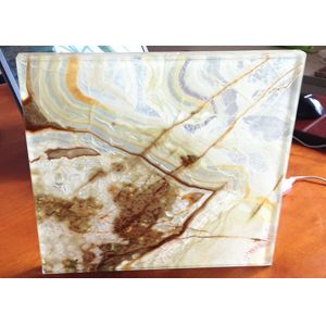 Buy cheap Thin Backlit 1MM Onyx Laminated Glass Natural Onyx Stone Layer from wholesalers