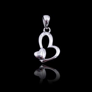 Buy cheap Pure 925 Plain Silver Pendant Round / Lucky Clover Shape Jewelry from wholesalers