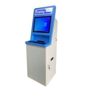 Buy cheap TFT LCD Monitor A4 Printer Kiosk  Self Service Cash Payment Kiosk Vandal proof product