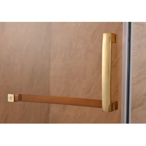 Buy cheap Elegant Shower Enclosures With Tinted Glass And Golden Aluminium Frame from wholesalers