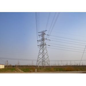 Buy cheap Single Circuit Lattice Steel Towers Galvanized Surface For Transmission from wholesalers