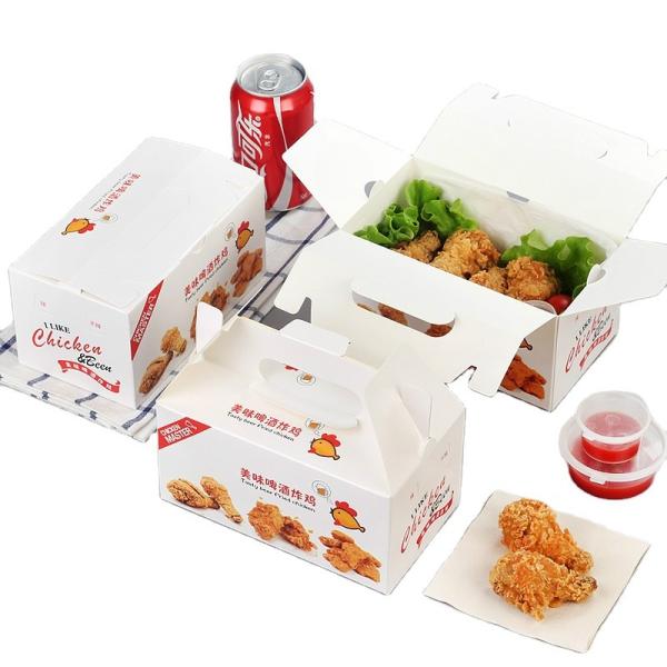 Quality Foldable Disposable 400gsm Custom Food Packaging Boxes Fried Chicken for sale