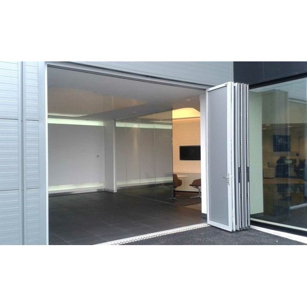 Quality Security Aluminum Folding Doors Manual / Automatic Open For Commercial Use for sale