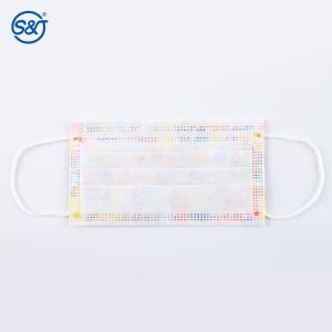 S&J Protective Disposable Nonwoven Printed Cute Face Mask Respirator Medical
