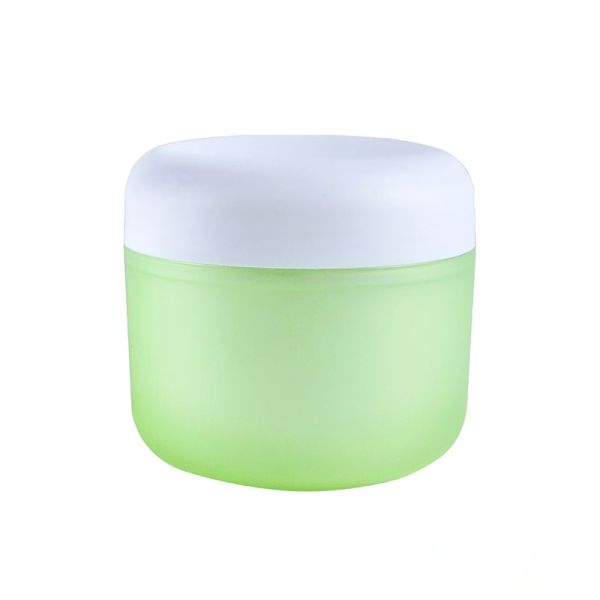 50g 100g 200g PP Material Double-Layer Matte Face Cream Jar For Face Creams And Hair Masks