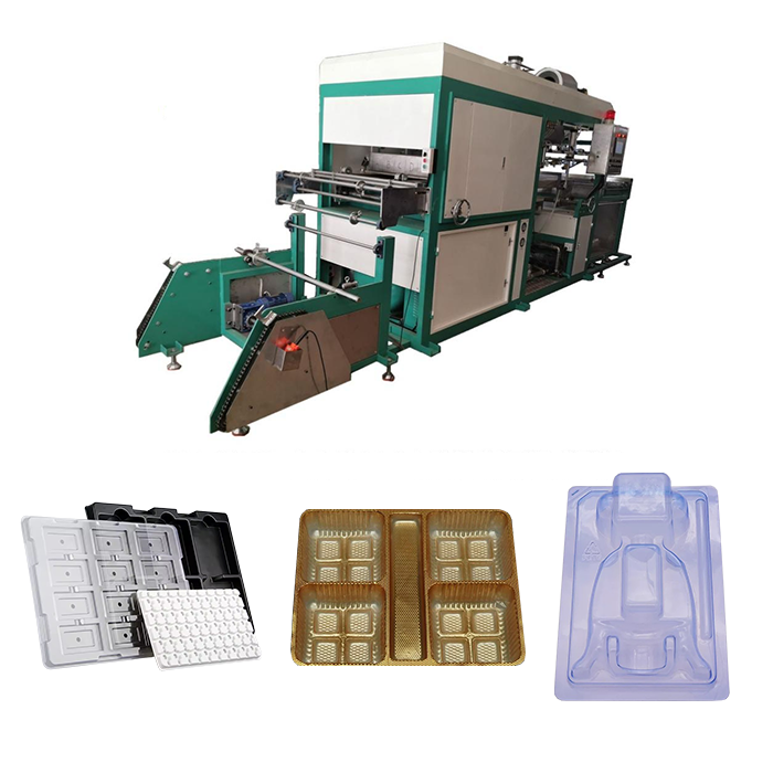 Buy cheap Automatic Control Pressure Thermoforming Machine with 1000 mm Forming Length 420-660mm Forming Width and 0.1-1.5mm Material Thickness from wholesalers