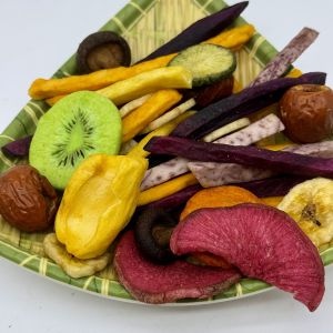 Buy cheap Fruits And Vegetables Snacks Vacuum Fried Original Flavor Containing Variety Of Vegetables And Fruits Okra Carrot Banana Kiwi And Taro from wholesalers