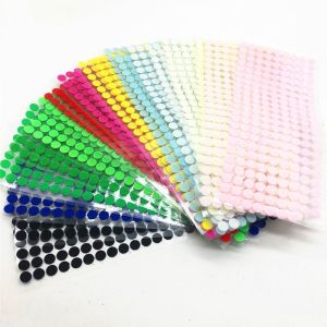 Buy cheap White Waterproof Nylon Coins Hook & Loop Dots Sticky Glue Tapes Small Sticky Back Dots with Adhesive Clear Round Self Adhesive from wholesalers