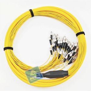 48F Armored Fiber Pigtail With FC Yellow LSZH 10.5MM FTTX Datacenter Rodent