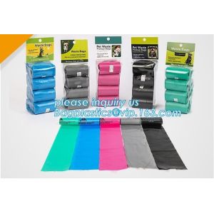Buy cheap Poop Bags With Handles, scented bags with handles, Pick Pocket Pouch, Doggie Waste Bag Dispenser, compostable, epi, d2w from wholesalers