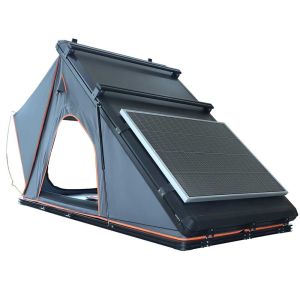 Buy cheap Customized Logo Grey Triangle Rooftop Tent With Aluminum Shell from wholesalers