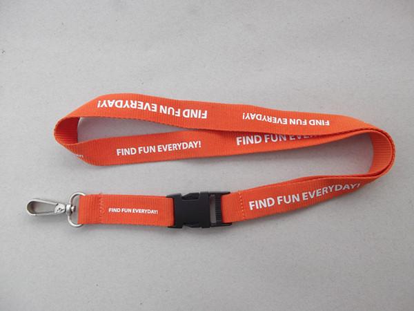 Quality Corporate branded logo polyester neck lanyard with screen printed, custom imprint lanyards for sale