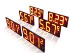 Buy cheap Long Lifespan Red Digital Gas Station Price Signs Led 7 Segment Display from wholesalers