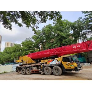 Buy cheap Heavy Machinery Hoist Crane 80ton Truck-Mounted Telescopic Crane with Five-Arm Jib from wholesalers