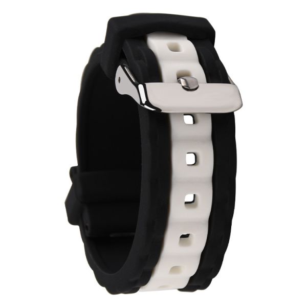 Buy cheap Unbreakable Rubber Wrist Watch Band 16mm 20mm Two Tone Colors from wholesalers