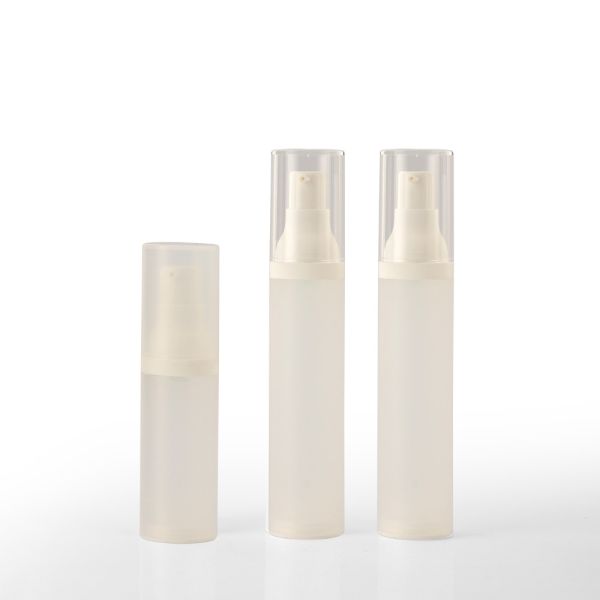 Quality 15ml 30ml 50ml Frosted Plastic Airless Cosmetic Bottles for sale