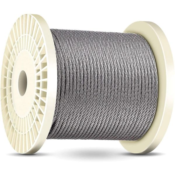 Buy cheap Type 316 Stainless Steel 7x7/ 1x19 / 7x19 1/8" 250FT Wire Rope Cable for Aircraft Deck Railing from wholesalers