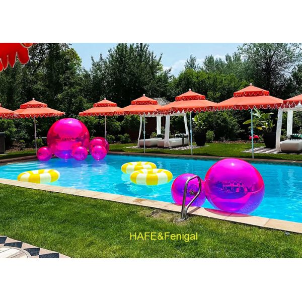 Buy cheap 1m 1.2m Violet PVC Mirror Balloon for Pool Party Decoration from wholesalers