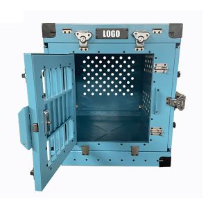 Buy cheap Custom Medium Aluminum Folding Dog Kennel Box Collpasible 30 Inch from wholesalers