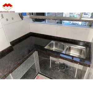 Buy cheap Park Modern British Brown Granite Stone Polished Surface for Kitchen Countertop Design from wholesalers