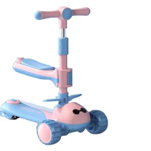 Buy cheap 3 Wheel Ride On Folding Big Wheel Scooter Car for Kids Yellow Pink Blue Gender-Neutral from wholesalers