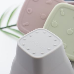 Buy cheap Drinking Printed Silicone Cup With Straw  12*7*10cm Quality from wholesalers