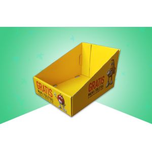 Buy cheap Glossy M&Ms Chocolate Corrugated Cardboard Trays Custom Made from wholesalers