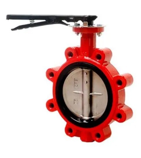 Quality DN200 Ductile Cast Iron PTFE Seated Lug Butterfly Valve for General Temperature Media for sale