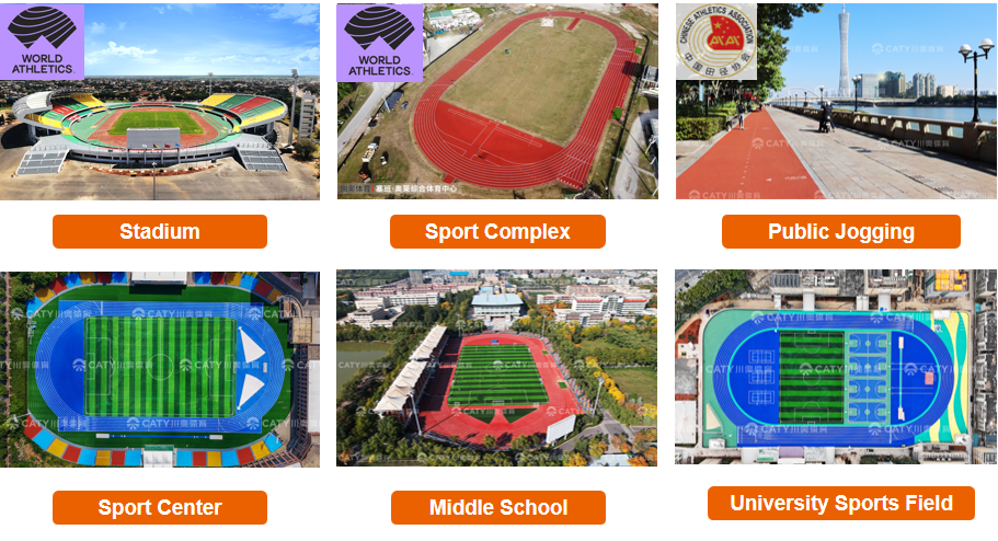 IAAF Certified Permeable Running Track with Elastic Layer for School Stadium and Athletic Track Construction