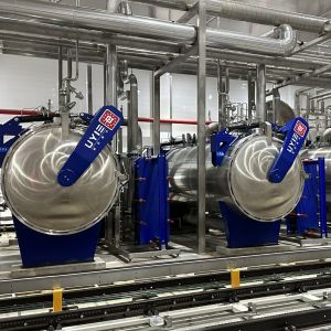 Heat Sterilization Fully Automatic Static Retort Pressure Sterilizer Batch