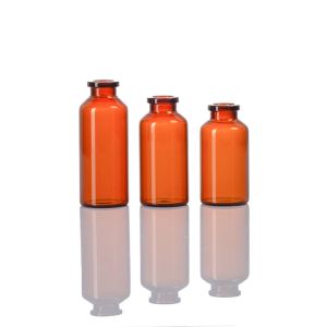 50R Neutral Borosilicate Clear Amber Tubular Glass Vial